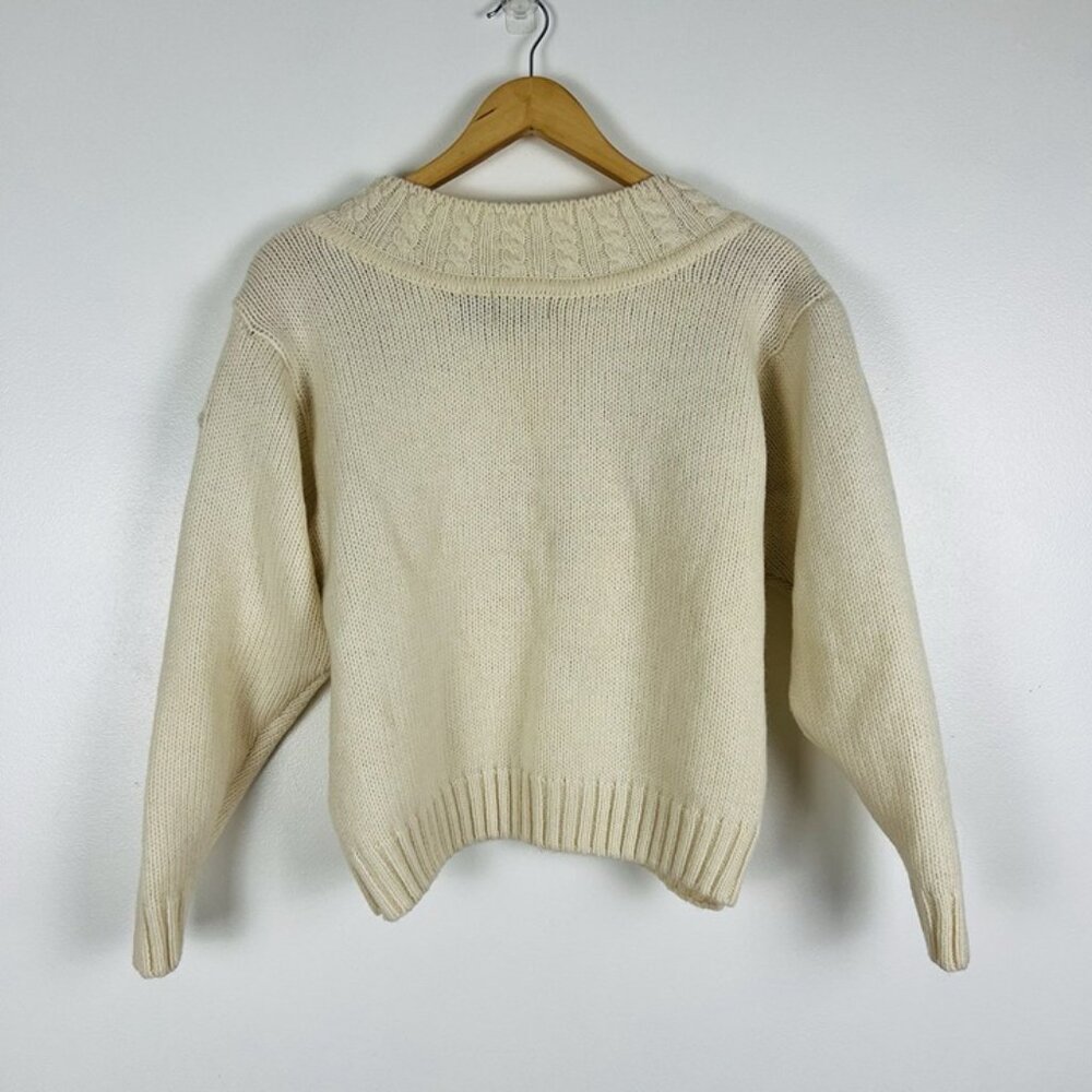 Vintage Renee Tener for Jeanne‎ Pierre Sz L Embroidered Pastel Sweater Coquette - Picture 4 of 8